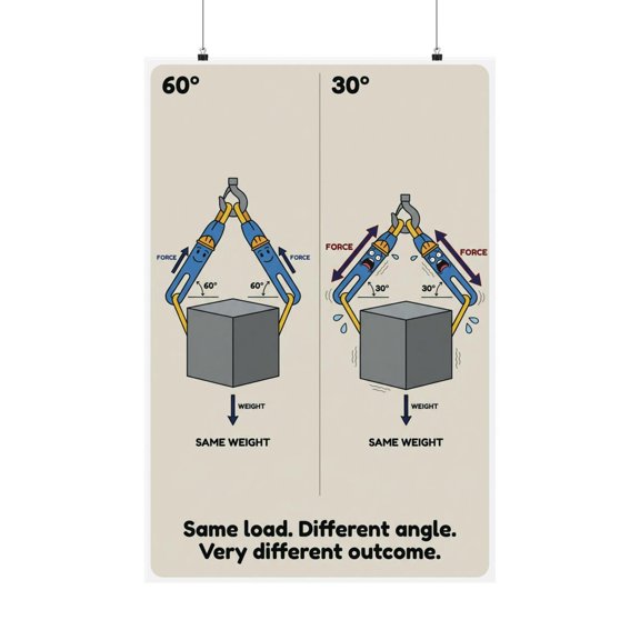 Same Load Different Angle Wall Art Print, Unframed Paper Poster 8x10in