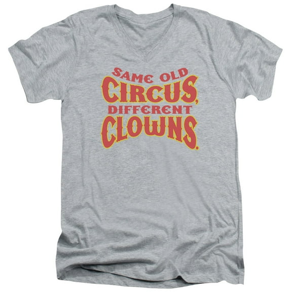 - Same Old Circus - Slim Fit V Neck Shirt - Small