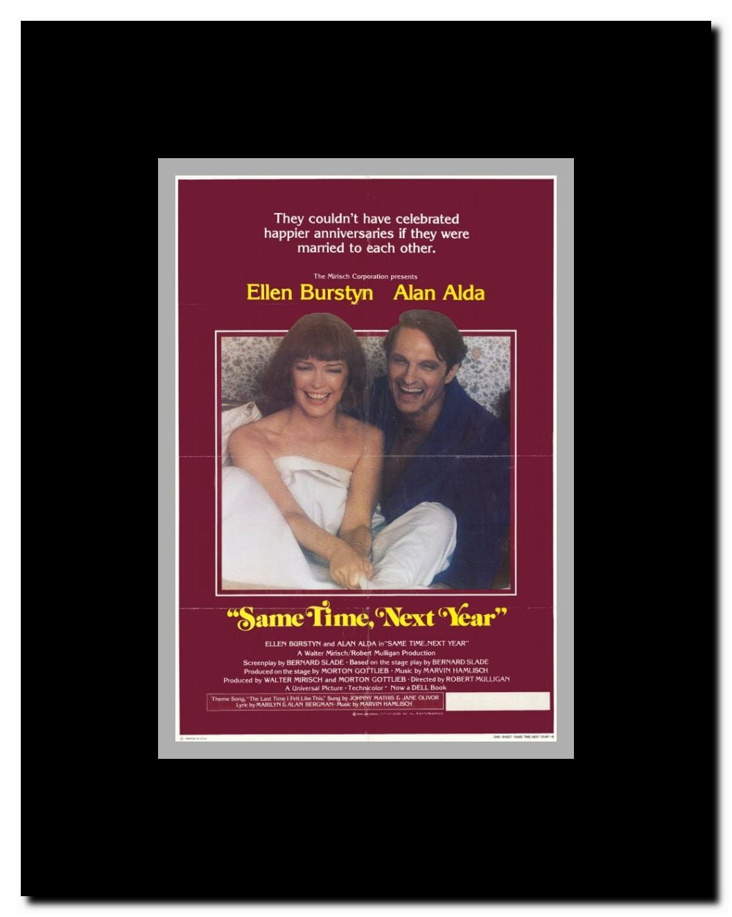 Same Time Next Year Framed Movie Poster