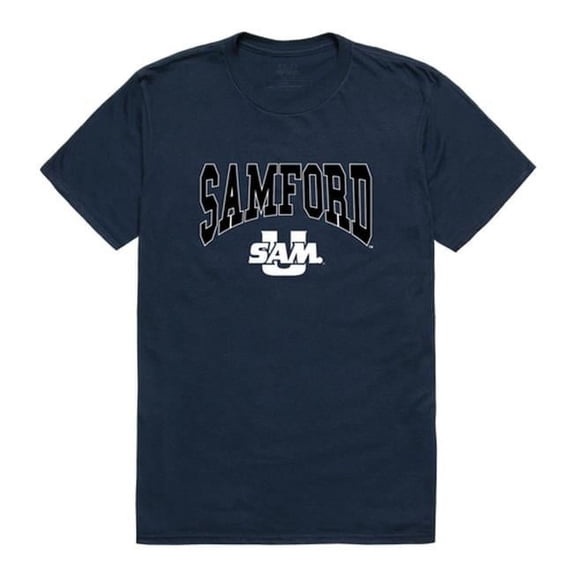 Samford University Athletic T-Shirt, Navy - Extra Large
