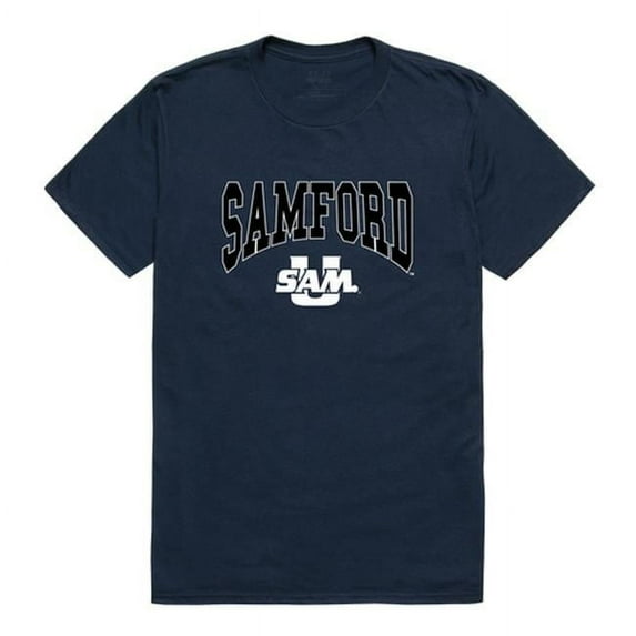 Samford University Athletic T-Shirt, Navy - Medium