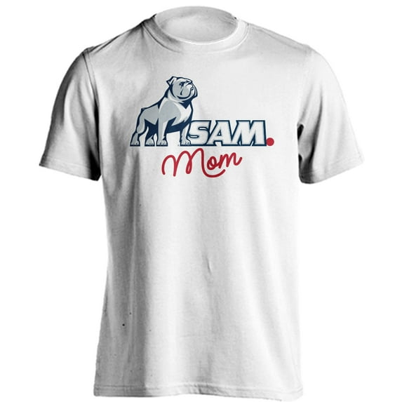 Samford University Bulldogs Mom Proud Parent Short Sleeve T-Shirt