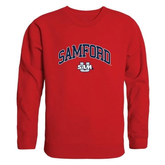 Samford University Campus Crewneck T-Shirt, Red - Extra Large