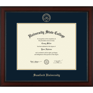 Samford University Diploma Frame, Document Size 14" x 11"