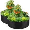 thumbnail image 1 of Samhe 2-Pack 50 Gallon Large Grow Bag, Heavy Duty Thickened Fabric Grow Pots Round Raised Garden Bed for Herb Flower Vegetable Potato Plants, 1 of 9