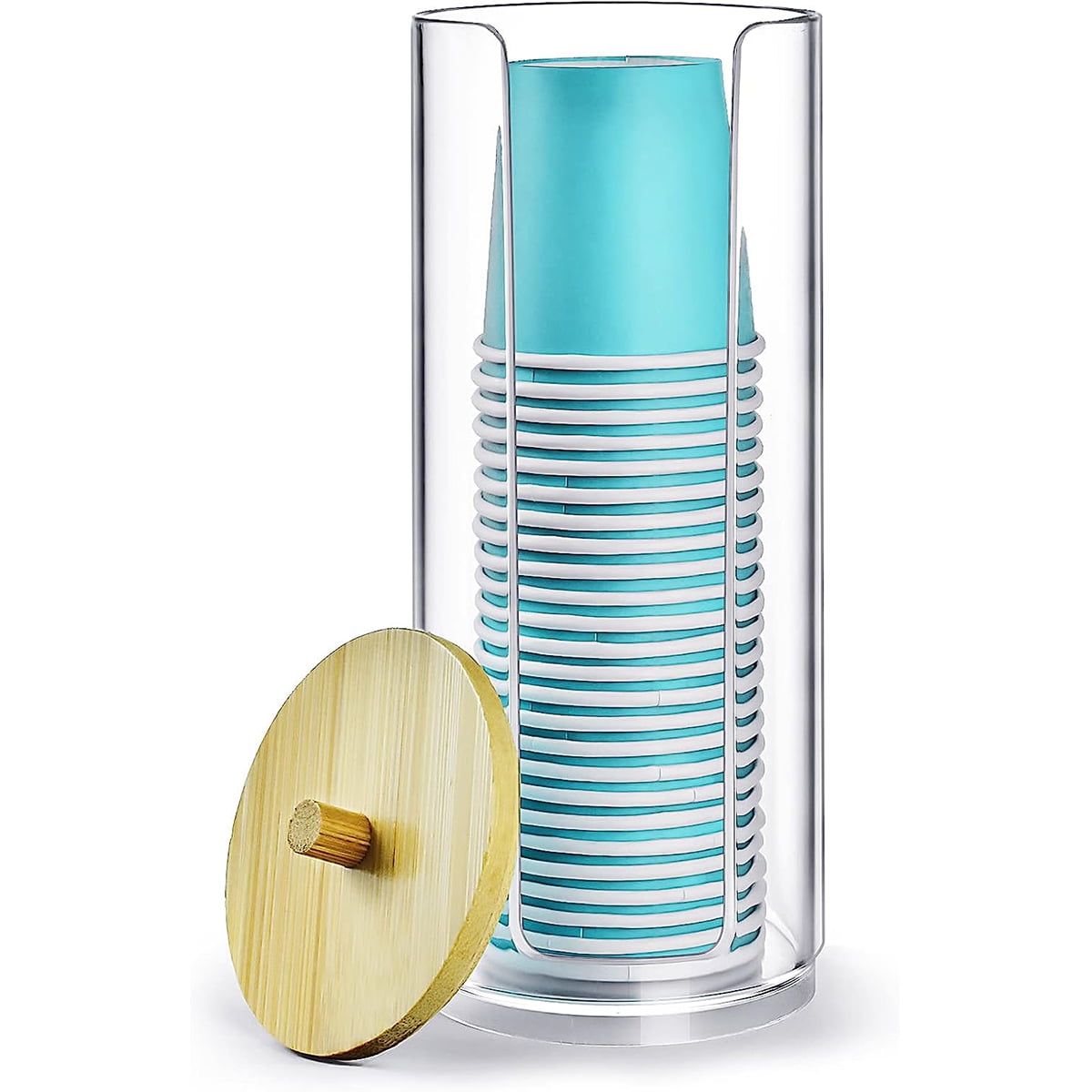 Samhe Bathroom Cup Dispenser, Small Paper Mouthwash Cup Holder for