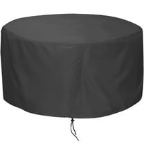 Samhe Fire Pit Cover, 48 inch Cover for 40-50 inch Round Firepit, Waterproof Windproof Dustproof UV-Resistant Heavy Duty Gas Cover for Outdoor Patio Firepit Table