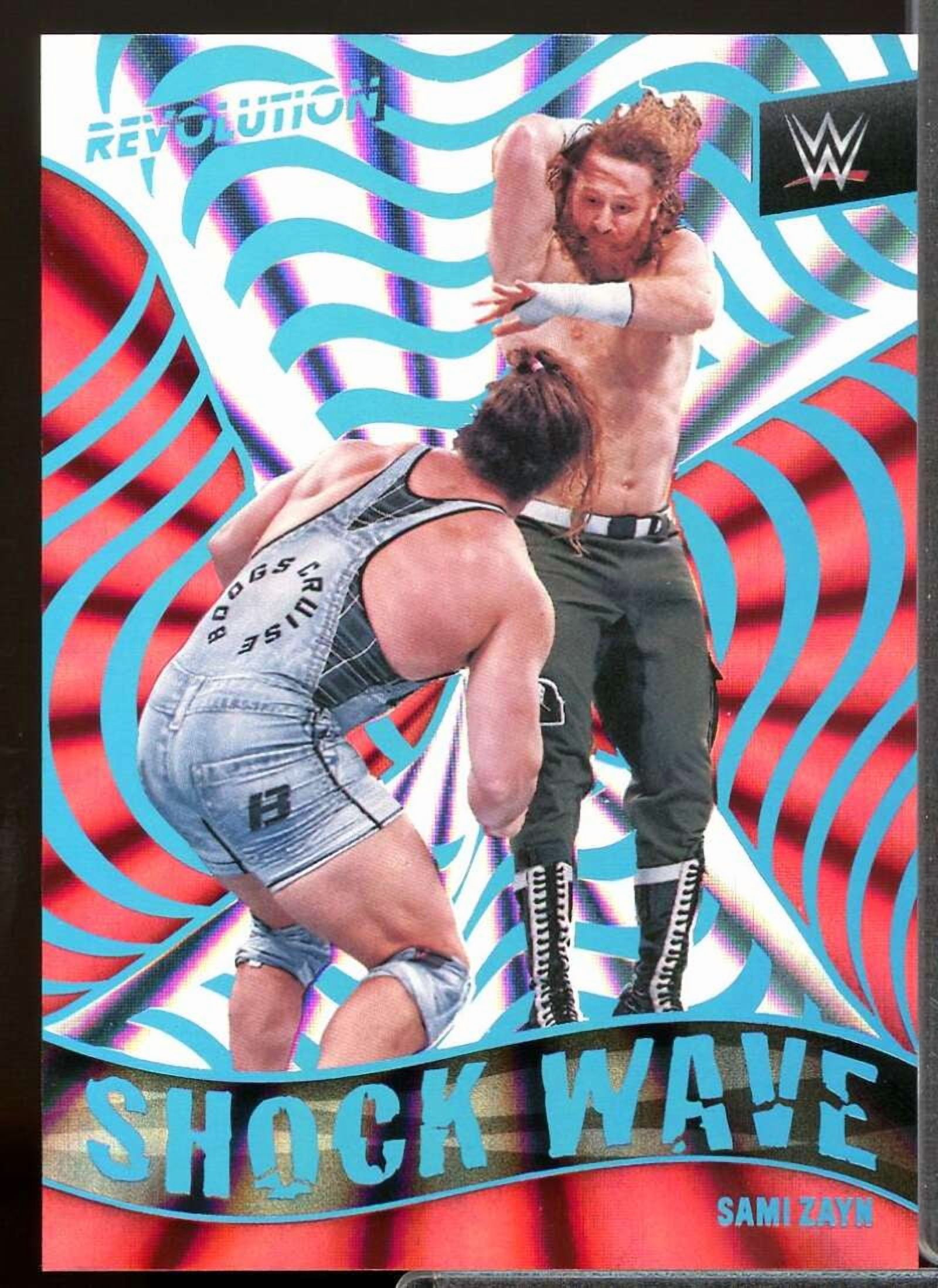 Sami Zayn Card 2022 Revolution WWE Shock Wave Sunburst #20 - Walmart.com