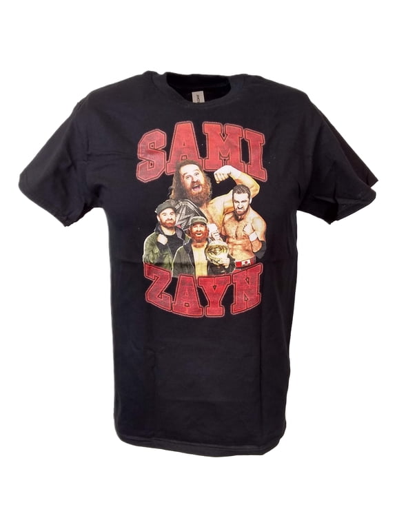 Sami Zayn Power Red Mens Black T-shirt