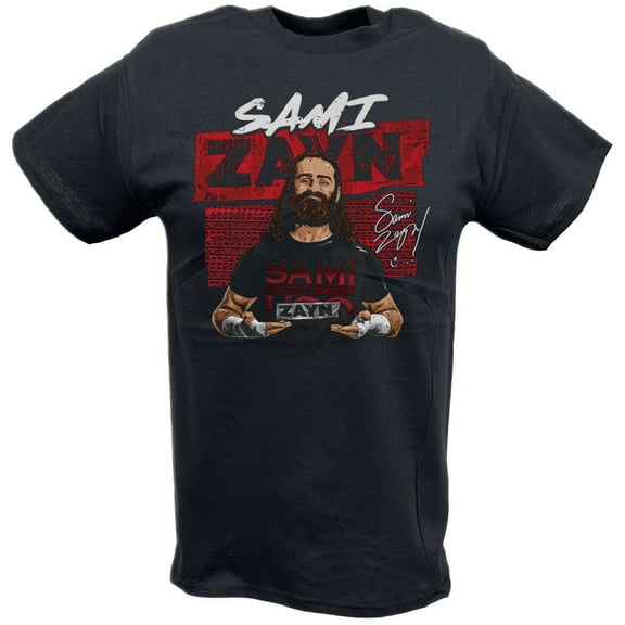 Sami Zayn Signtaure Pose Black T-shirt