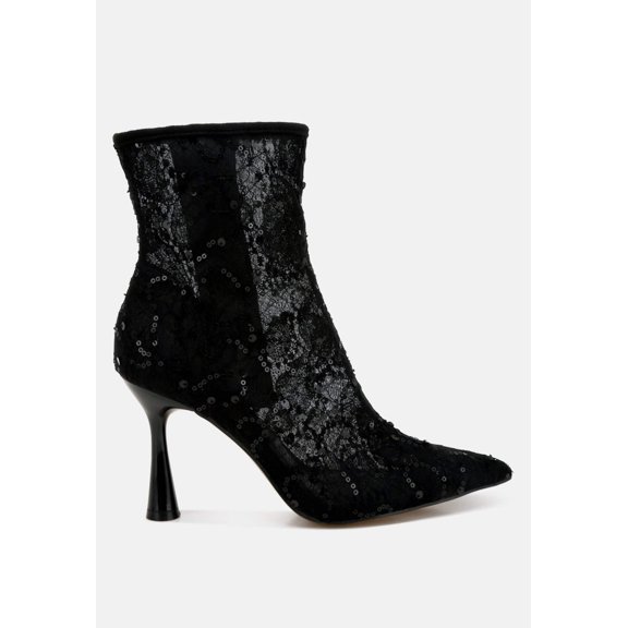 Samia Sequin Lace Boots