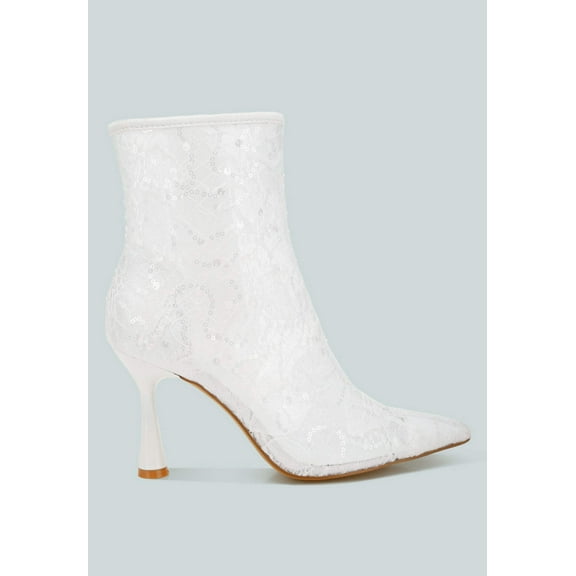Samia Sequin Lace Boots