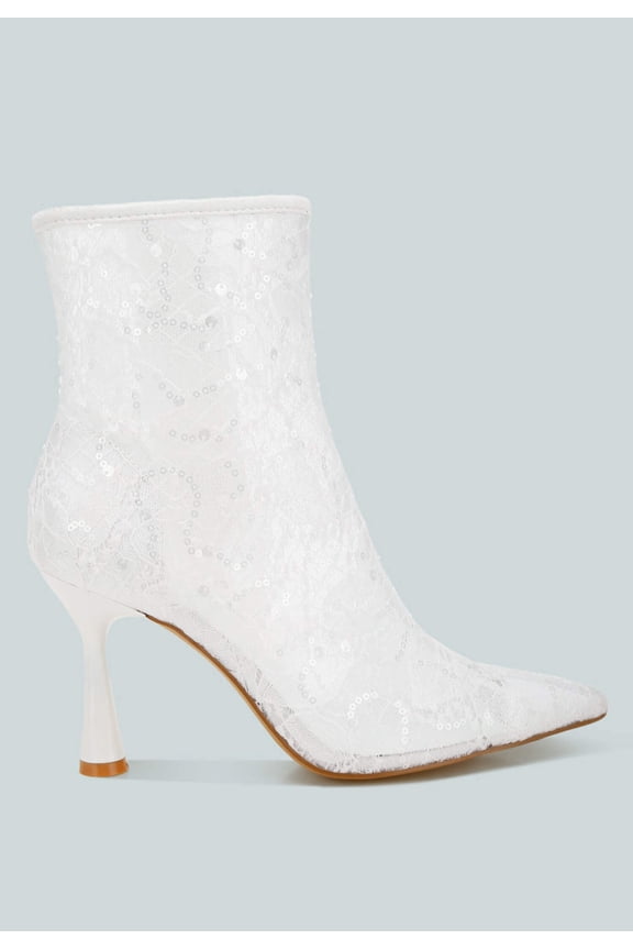 Samia Sequin Lace Boots