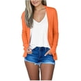 thumbnail image 1 of Samickarr Bolero Shrugs Cardigan for Women Open Front Long Sleeve Casual Loose Solid Color Coats, 1 of 8