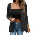 thumbnail image 1 of Samickarr Bolero Shrugs Cardigan for Women Open Front Long Sleeve Casual Loose Solid Color Coats, 1 of 9