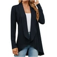 thumbnail image 1 of Samickarr Cardigan For Women Lightweight Open Front Jacket Coat Outwear Long Sleeved Fall Clothes For Women 2023 Women's Fashion Solid Color Loose Fitting Long Sleeved Cardigan Jacket, 1 of 2