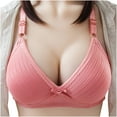 thumbnail image 1 of Samickarr Clearance items!Plus Size Bras For Woman Full Coverage Seamless Push Up Sports Bra Print Non Underwire Bra Wireless Minimizer Bra, 1 of 9
