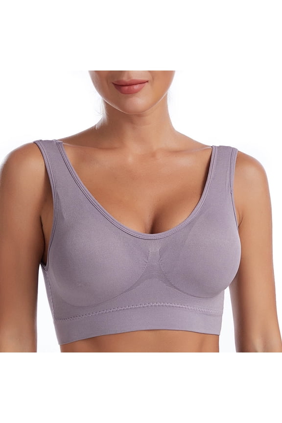 Seamless Sports Bra for women Wirefree Yoga Bra with Removable Pads Workout Activity Sleep Underwear Bras for Women cami bra