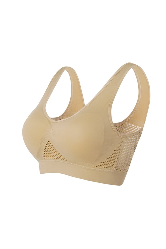 Seamless Sports Bra For Women Full Coverage Bra Bralette Minimizer Bra For Everyday Wirefree Yoga Bra With Removable Pads