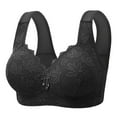 thumbnail image 1 of gakvbuo front open bras for women button front Wireless Support Bras For Women Full Coverage Plus Size Bras Post-Surgery Bra Wirefree Bralette Minimizer Bra For Everyday Comfort, 1 of 3