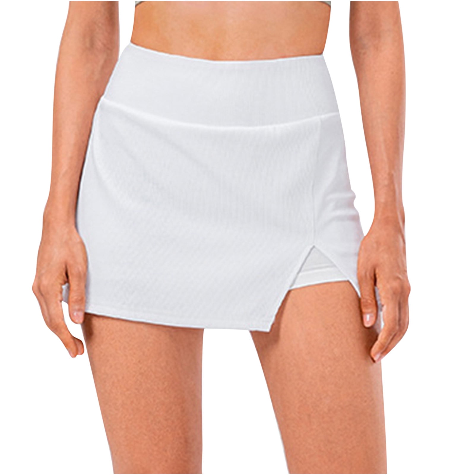 Samickarr DoubleLayer Pencil Mini Skirt for Women Tennis Skirt with