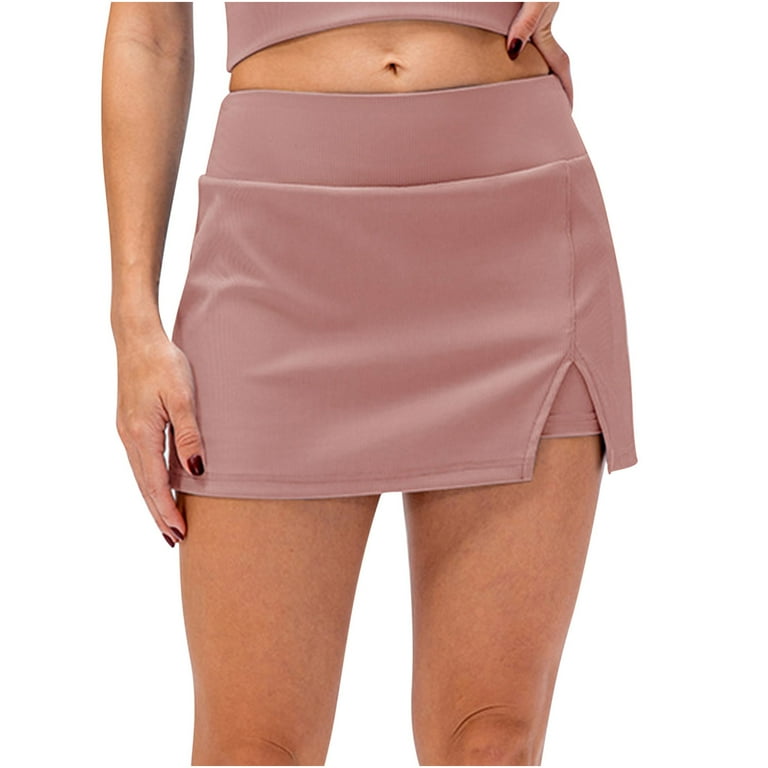 Samickarr Double-Layer Pencil Mini Skirt For Women Tennis Skirt
