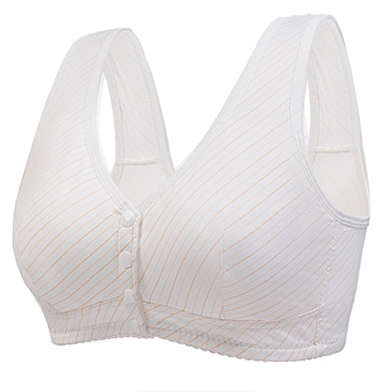 gakvbuo Front Closure Bra for Women Front Buckle Bras No Underwire Wireless Seamless Wireless Bra Support Lift Full Coverage Bra Push Up Bra Woman Underwear Bralette Minimizer Bra Everyday Bra