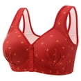 thumbnail image 1 of gakvbuo Front Closure Bra for Women Front Buckle Bras Wireless Bra Women's Sexy Non Magnetic And Non Steel Ring Gathered Bra With Thin Cup And Adjustable Sexy Lace Bra Underwear, 1 of 3