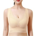 thumbnail image 1 of Samickarr Front Closure Bras For Women No Underwire Plus Size Bra Women Fashion Sexy Side Buckle Yoga Underwear Waistcoat Traceless Together Everyday Bras, 1 of 6