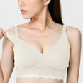thumbnail image 1 of Samickarr Front Closure Bras For Women No Underwire Plus Size Bra Womens Sexy Ultra-thin Lace Bra Without Steel Ring Breast Upward Opening Feeding Bra, 1 of 6