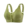 thumbnail image 1 of Samickarr Front Closure Bras for Women Wireless Full Coverage Seamless Gathered Up Lingerie Plus Size Breathable Bras Stress-Free Wide Strap Beauty Back Daily Underwear Bralettes, 1 of 5