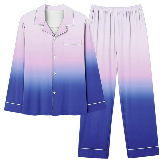 Samickarr Homewear Silk Pajamas For Women Soild Long Sleeve Two-Piece Sleepwear Button Down Nightwear Soft Loungewear Single-Breasted Pajama Sets