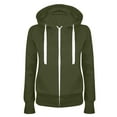 thumbnail image 1 of Samickarr Hooded Sweatshirts For Womens Casual Hooded Slim Zipper Fleece Sweater Hoodies Zip Sweatshirt For Women Cardigans Open Front Oversized Pullover Zipper Tops Hooded Outerwear Sweater Coat, 1 of 3