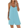 thumbnail image 1 of Samickarr Jumpsuits For Women Summmer Dressy Wedding Women Strap Jumpsuit Summer New Style Solid Color Pocket Casual Jumpsuit Female, 1 of 5