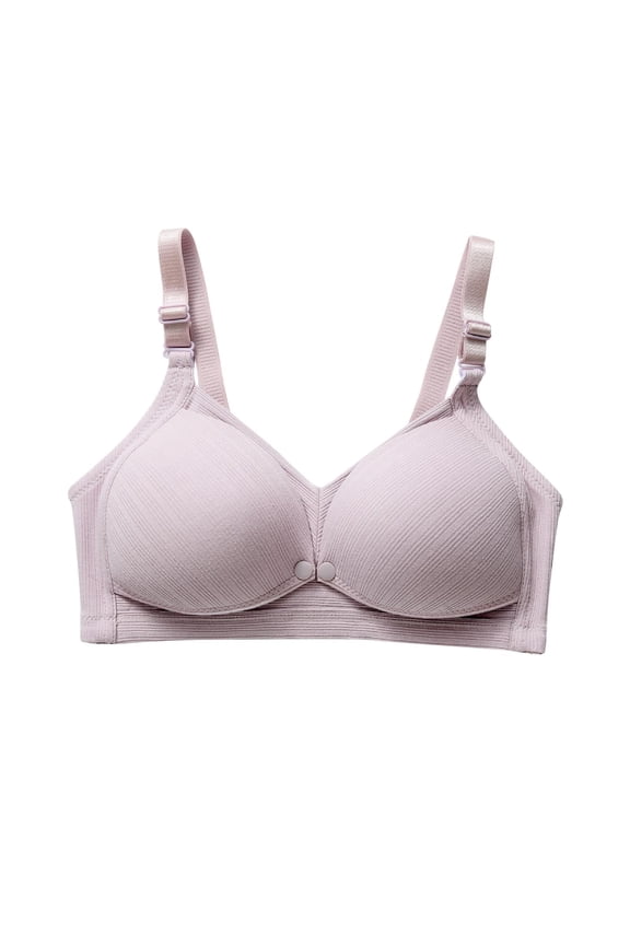 Maternity Nursing Bras for Pregnant Women Front Buckle Closure Breastfeeding Underwear Soft Thin Breathable Wireless Lingerie Wirefree Nursing Bras