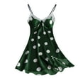 thumbnail image 1 of Samickarr Mini Nightdress Lingerie For Women Silk Nightgown Sleeveless Chemise Slip Lace Dress V Neck Nightwear Satin Homewear Sleepwear, 1 of 4