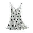 thumbnail image 1 of Samickarr Mini Nightdress Lingerie For Women Silk Nightgown Sleeveless Chemise Slip Lace Dress V Neck Nightwear Satin Homewear Sleepwear, 1 of 4
