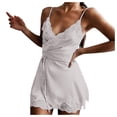 thumbnail image 1 of Samickarr Nightgowns For Women Soft Sexy Sleepwear Lingerie Chemises V Neck Nightgown Sexy Long Sleep Dress Sleeveless Pajamas Dress For Women For Women Elegant, 1 of 5