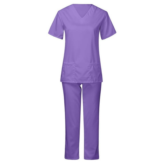 Samickarr Nursing Uniforms Scrubs Sets For Woman And Man Clearance Plus Size Working Uniform With Pocket Scrubs Medical Uniform Scrubs Top And Pants