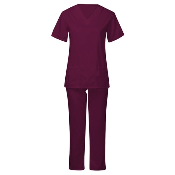 Samickarr Nursing Uniforms Scrubs Sets For Woman And Man Clearance Plus Size Working Uniform With Pocket Scrubs Medical Uniform Scrubs Top And Pants