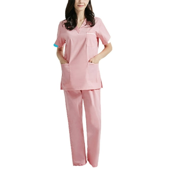 Samickarr Nursing Uniforms Scrubs Sets For Woman And Man Clearance Plus Size Working Uniform With Pocket Scrubs Medical Uniform Scrubs Top And Pants