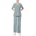 thumbnail image 1 of Samickarr Nursing Uniforms Scrubs Sets For Woman And Man Clearance Plus Size Working Uniform With Pocket Scrubs Medical Uniform Scrubs Top And Pants, 1 of 4