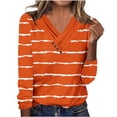 thumbnail image 1 of Gnshining Oversized Shirts for Women Long Sleeve V Neck Casual Sweatshirt Fall Fashion Soft Daily Pullover with Button, 1 of 4