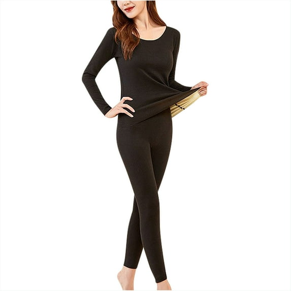 Samickarr Pajamas For Women Set Two Piece Women's Colorful Velvet Thermal Underwear, Plush Thickened Double-sided Brushed Warm Clothing Suit, Warm Autumn Clothes And Trousers