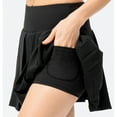 thumbnail image 1 of Samickarr Pleated Tennis Skirts For Women With Pockets High Waisted Athletic Workout Skort 2 In 1 Plaid Running Activewear Summer Sports Girls School Uniform Pleated Skirt With Lining Shorts, 1 of 5