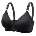 thumbnail image 1 of Samickarr Plus Size Bra For Women Thin Full Coverage Extra-Elastic Lace Trim Breathable Fit Adjustable Underwire Bra Set, 1 of 3