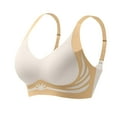 thumbnail image 1 of gakvbuo Plus Size Bras for Woman Full Coverage Bras Seamless Wireless Bra Women Fashion Seamless Contrast Sponge Underwear Soft Support Comfortable Breathable Fixed Cup Bra, 1 of 6