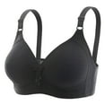thumbnail image 1 of Samickarr Plus Size Bras for Women Full Coverage Gathered Push Up Lingerie Adjustable Wirefree Bras Thin Breathable Wireless Bralettes, 1 of 7