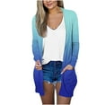 thumbnail image 1 of Samickarr Plus Size Cardigan For Women With Pockets Long Duster Cardigan Open Front Coats Coat Outwear Long Sleeve Fall Clothes For Women Lightweight Printed Loose Fit Cardigan Tops Coat, 1 of 5