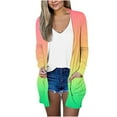 thumbnail image 1 of Samickarr Plus Size Cardigan For Women With Pockets Long Duster Cardigan Open Front Coats Coat Outwear Long Sleeve Fall Clothes For Women Lightweight Printed Loose Fit Cardigan Tops Coat, 1 of 5